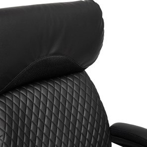 Компьютерное кресло CHIEF кож/зам/ткань, черный/черный стеганный/черный, 36-6/36-6/11 арт.12851 в Магадане - предосмотр 8