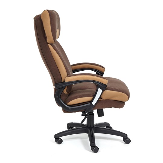 Кресло DUKE флок/ткань, коричневый/бронза, 6/TW-21 арт.14043 в Магадане - изображение 6