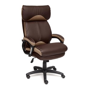 Офисное кресло DUKE кож/зам/ткань, коричневый/бронза, 36-36/21 арт.12905 в Магадане