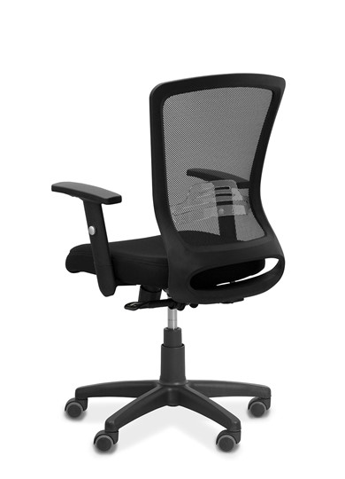 Кресло офисное Фьюжн, сетка/ткань TW / черная/черная в Магадане - изображение 5