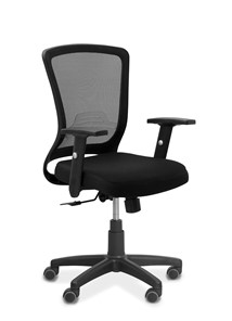 Кресло офисное Фьюжн, сетка/ткань TW / черная/черная в Магадане - предосмотр 9