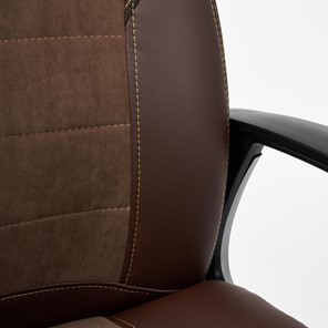 Компьютерное кресло INTER кож/зам/флок/ткань, коричневый, 36-36/6/TW-24 арт.15028 в Магадане - предосмотр 11