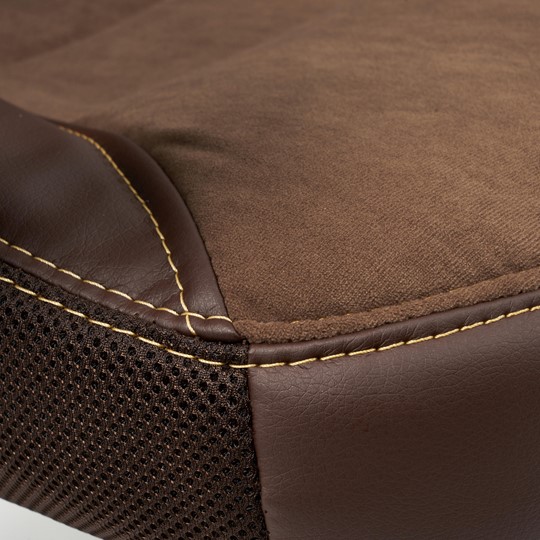 Компьютерное кресло INTER кож/зам/флок/ткань, коричневый, 36-36/6/TW-24 арт.15028 в Магадане - изображение 5