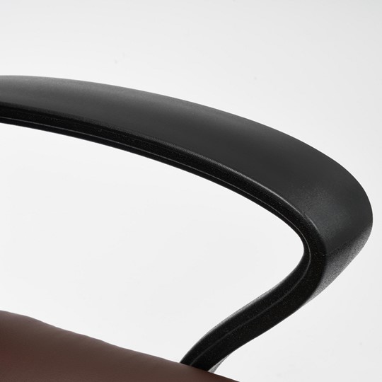 Компьютерное кресло INTER кож/зам/флок/ткань, коричневый, 36-36/6/TW-24 арт.15028 в Магадане - изображение 9