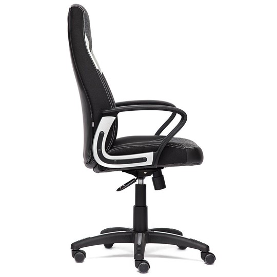 Кресло офисное INTER кож/зам/ткань, черный/серый/серый, 36-6/207/14 арт.12017 в Магадане - изображение 2