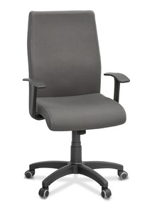 Офисное кресло для руководителя Like, ткань TW / серая в Магадане - предосмотр