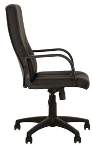Компьютерное кресло MANAGER (PL64) экокожа ECO-30, черная в Магадане - предосмотр 2