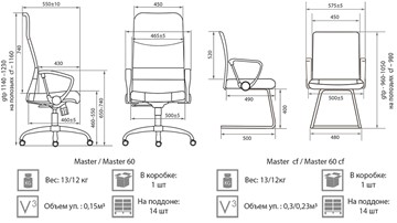Офисное кресло Master GTPH Ch1 W01T01 в Магадане - предосмотр 3