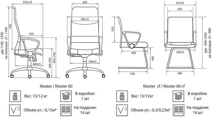 Офисное кресло Master GTPH Ch1 W01T01 в Магадане - изображение 3