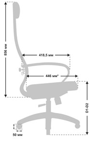 Офисное кресло МЕТТА B 1m 5/K116, Основание 17831 темно-бежевый в Магадане - предосмотр 3