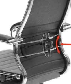 Офисное кресло Metta L 1m 38K2/4D мультиблок, нижняя часть 17839 бордовый в Магадане - предосмотр 7
