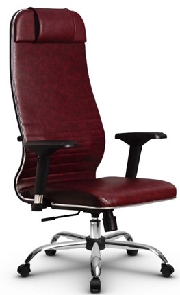 Офисное кресло Metta L 1m 38K2/4D топган, нижняя часть 17833 бордовый в Магадане - изображение