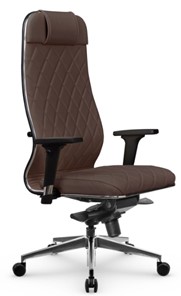 Офисное кресло Мetta L 1m 40M/2D Infinity Easy Clean (MPES) мультиблок, нижняя часть 17839 темно-коричневый в Магадане - предосмотр