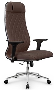 Офисное кресло Мetta L 1m 40M/2D Infinity Easy Clean (MPES) топган OMS, нижняя часть 17853 темно-коричневый в Магадане
