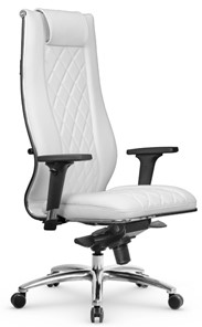 Кресло офисное МЕТТА L 1m 50M/2D Infinity Easy Clean мультиблок, нижняя часть 17838 белый в Магадане - предосмотр
