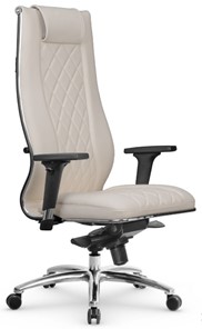 Кресло офисное МЕТТА L 1m 50M/2D Infinity Easy Clean мультиблок, нижняя часть 17838 светло-бежевый в Магадане - предосмотр