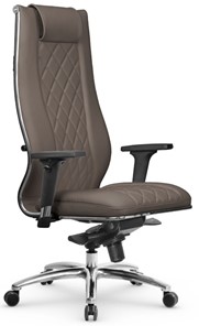 Кресло офисное МЕТТА L 1m 50M/2D Infinity Easy Clean мультиблок, нижняя часть 17838 светло-коричневый в Магадане - предосмотр