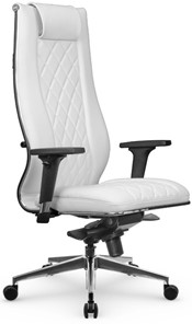 Кресло офисное МЕТТА L 1m 50M/2D Infinity Easy Clean мультиблок, нижняя часть 17839 белый в Магадане - предосмотр