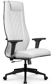 Кресло офисное МЕТТА L 1m 50M/2D Infinity Easy Clean топган, нижняя часть 17832 белый в Магадане