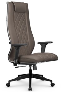 Кресло офисное МЕТТА L 1m 50M/2D Infinity Easy Clean топган, нижняя часть 17832 светло-коричневый в Магадане