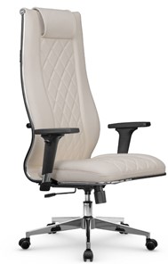 Кресло офисное МЕТТА L 1m 50M/2D Infinity Easy Clean топган, нижняя часть 17834 светло-бежевый в Магадане