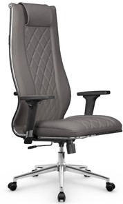 Кресло офисное МЕТТА L 1m 50M/2D Infinity Easy Clean топган, нижняя часть 17852 серый в Магадане