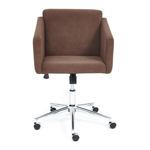 Компьютерное кресло MILAN хром флок, коричневый, арт.13945 в Магадане - предосмотр 1