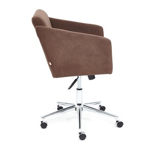 Компьютерное кресло MILAN хром флок, коричневый, арт.13945 в Магадане - предосмотр 2