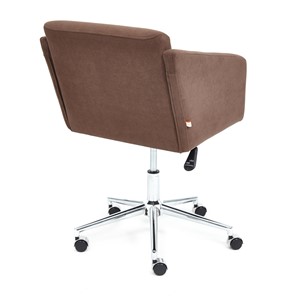 Компьютерное кресло MILAN хром флок, коричневый, арт.13945 в Магадане - предосмотр 3