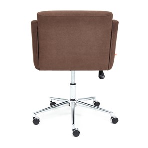 Компьютерное кресло MILAN хром флок, коричневый, арт.13945 в Магадане - предосмотр 4