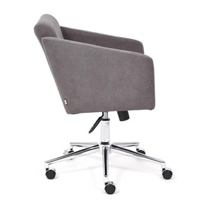 Компьютерное кресло MILAN хром флок, серый, арт.13947 в Магадане - предосмотр 2