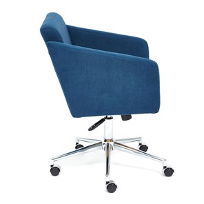Кресло офисное MILAN хром флок, синий, арт.13948 в Магадане - предосмотр 2