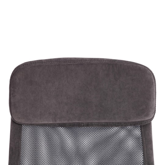 Компьютерное кресло PROFIT PLT флок/ткань, серый, 29/W-12, арт.20537 в Магадане - изображение 11