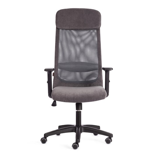 Компьютерное кресло PROFIT PLT флок/ткань, серый, 29/W-12, арт.20537 в Магадане - изображение 4