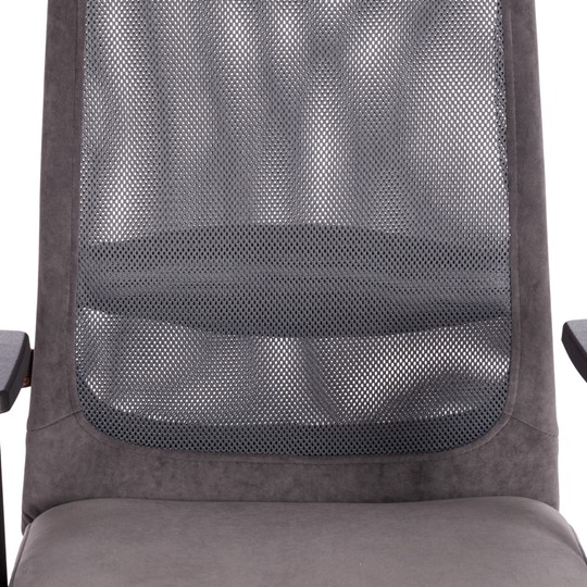 Компьютерное кресло PROFIT PLT флок/ткань, серый, 29/W-12, арт.20537 в Магадане - изображение 6