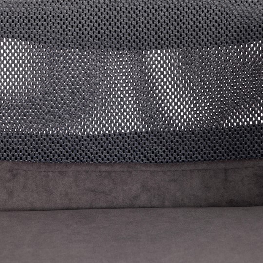 Компьютерное кресло PROFIT PLT флок/ткань, серый, 29/W-12, арт.20537 в Магадане - изображение 7