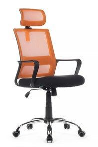 Кресло офисное RCH 1029HB, черный/оранжевый в Магадане