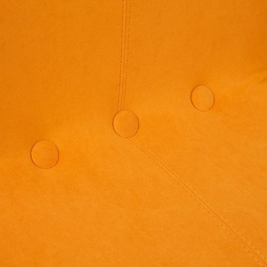 Кресло компьютерное RIO флок/кож/зам, оранжевый/оранжевый, арт.14188 в Магадане - изображение 6