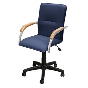 Кресло офисное Самба-лифт СРП-034 Люкс синий/бук в Магадане - предосмотр