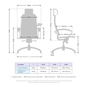 Кресло компьютерное Samurai K-2.041 (Темно-Бордовый) в Магадане - предосмотр 4