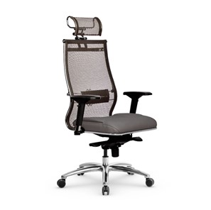 Офисное кресло Samurai SL-3.05 MPES Светло-коричневый / Серый в Магадане - предосмотр
