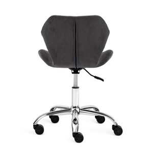 Компьютерное кресло SELFI флок, серый, арт.15302 в Магадане - предосмотр 3
