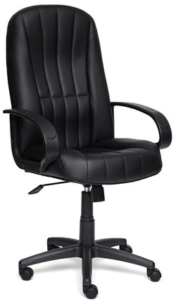 Кресло компьютерное СН833 кож/зам, черный, арт.11576 в Магадане - изображение