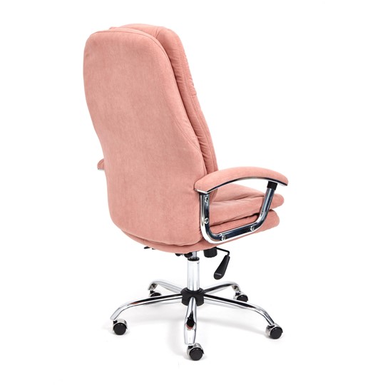Кресло компьютерное SOFTY LUX флок, розовый, арт.13952 в Магадане - изображение 3