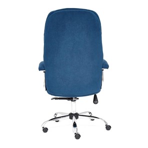 Кресло компьютерное SOFTY LUX флок, синий, арт.13592 в Магадане - предосмотр 4