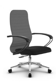 Кресло компьютерное SU-CK130-10P CH-3 серый/черный в Магадане - предосмотр