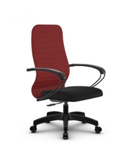Кресло SU-CK130-10P PL красный/черный в Магадане - изображение