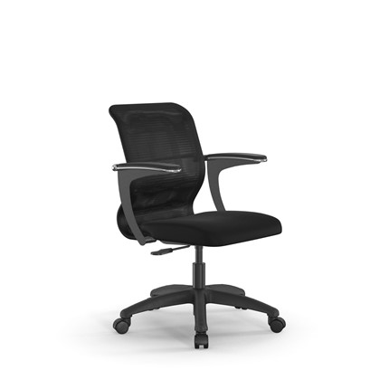 Офисное кресло SU-M-4/подл.160/осн.005 черный в Магадане - изображение