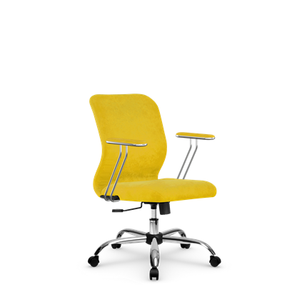 Офисное кресло SU-Mr-4/подл.078/осн.003 желтый в Магадане - изображение