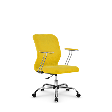 Офисное кресло SU-Mr-4/подл.078/осн.006 желтый в Магадане - изображение